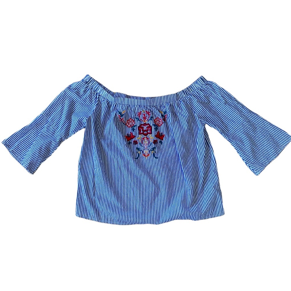 Francesca Embroidered Top in Rust